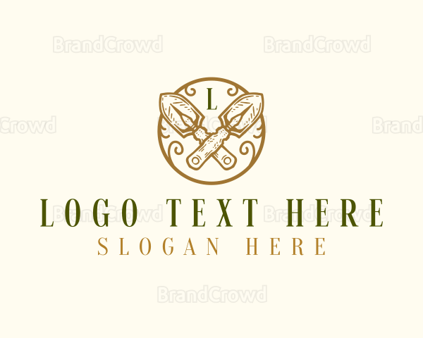 Landscaping Garden Trowel Logo