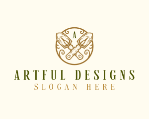 Landscaping Garden Trowel logo design