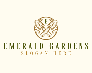 Landscaping Garden Trowel logo design