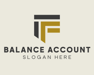 Account - Investment Insurance Letter F logo design