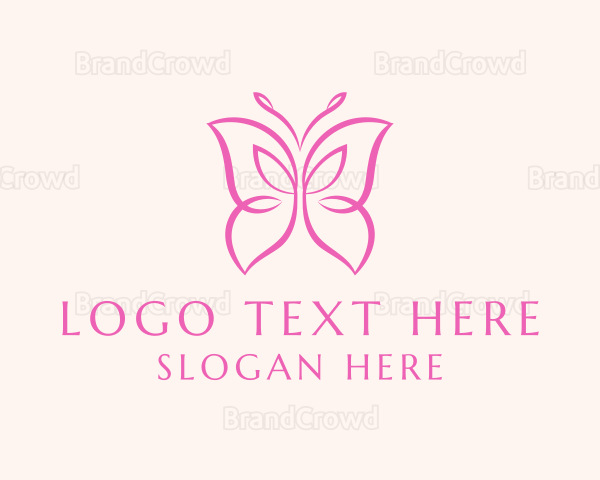Beauty Butterfly Insect Logo