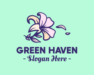 Garden - Lily Flower Garden logo design