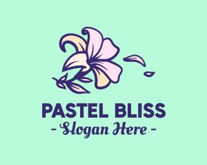 Pastel - Lily Flower Garden logo design
