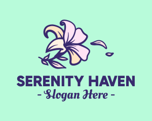 Retreat - Lily Flower Garden logo design