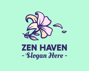 Retreat - Lily Flower Garden logo design
