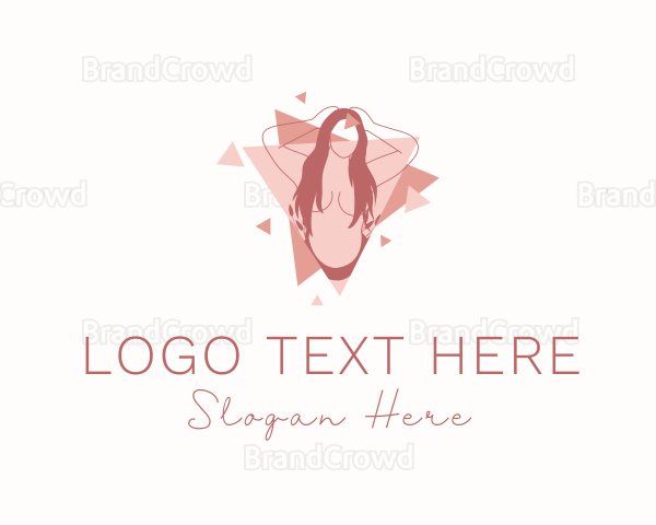 Nude Woman Triangle Logo