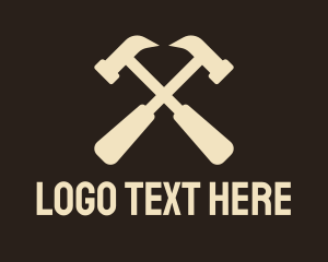 Toolbox - Carpentry Hammer Tool logo design