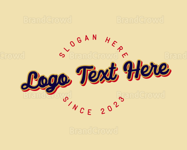 Retro Clothing Brand Logo