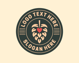 Draft Beer - Beer Hops Brewer logo design