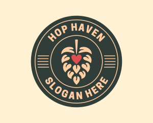 Beer Hops Brewer logo design