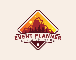 Tourism - Mountain Peak Hiking logo design