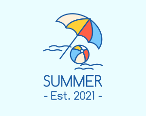 Summer Beach Resort logo design