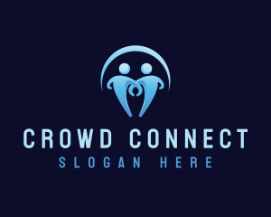 Crowd - Team People Unity logo design
