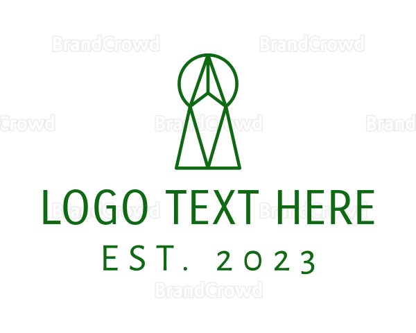 Geometric Keyhole App Logo