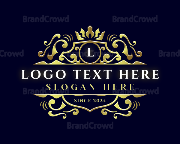 Luxury Shield Crown Logo