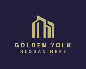 Golden Hotel Condominium logo design