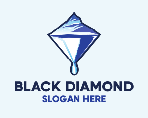 Ice Glacier Diamond  logo design