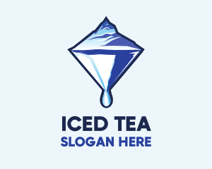 Ice Glacier Diamond  logo design