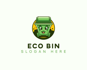 Bin - Trash Bin Mascot logo design