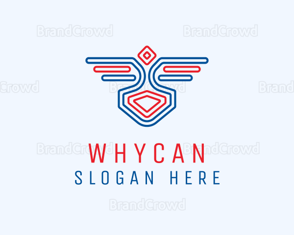 Wing Team Outline Logo