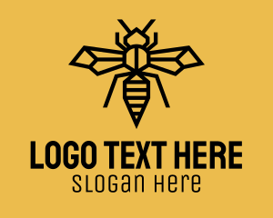 Beekeeping - Wasp Insect Pest logo design
