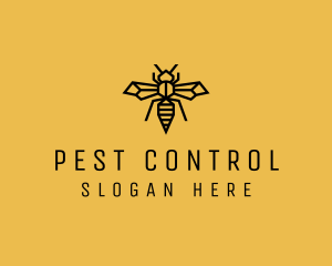 Wasp Insect Pest logo design