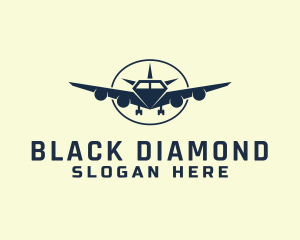 Diamond Airplane Transport logo design