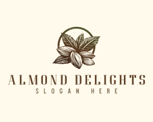 Almond Organic Nuts logo design