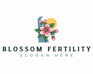 Delaware Peach Blossom logo design