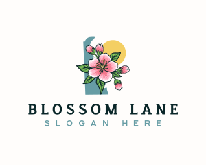 Delaware Peach Blossom logo design