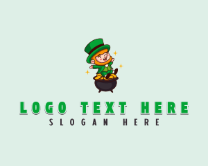 Treasure - Leprechaun Gold Treasure logo design