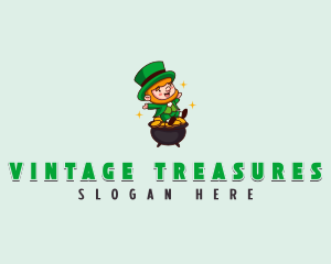 Leprechaun Gold Treasure logo design