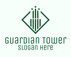 Green Star Tower logo design