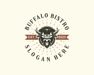 Buffalo - Western Buffalo Rodeo logo design