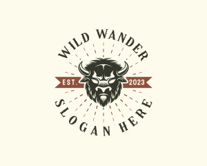 Western Buffalo Rodeo logo design