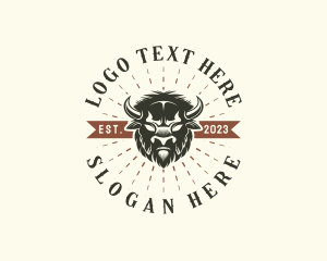 Western Buffalo Rodeo logo design