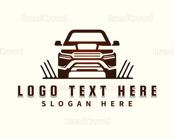 SUV Vehicle Transportation Logo