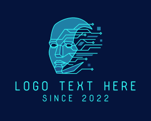 Identity - Human Cyborg Robot logo design