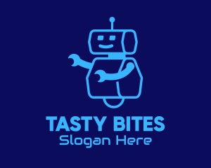 Toy Store - Blue Robot Toy logo design