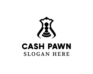 Pawn - Chess Pawn Queen logo design