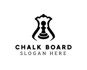 Chess Pawn Piece logo design