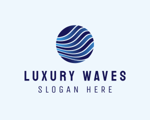 Wave Sphere Globe  logo design