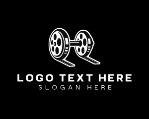 Youtuber - Heavy Workout Video Films logo design