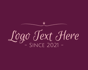 Elegance - Simple Script Feminine Text logo design