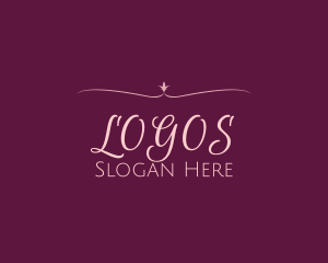 Simple Script Feminine Text Logo