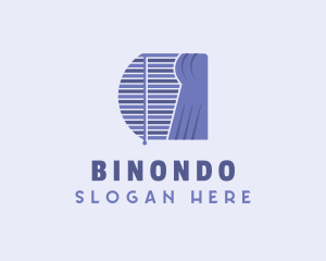 Installation - Violet Curtain Blinds logo design