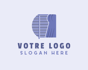 Violet - Violet Curtain Blinds logo design