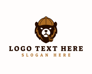 Zoo - Smoker Bear Pipe logo design