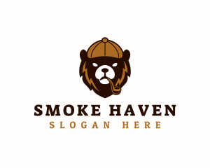 Smoker Bear Pipe logo design