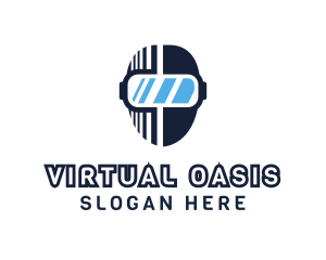 Vr - VR Goggle Mask logo design